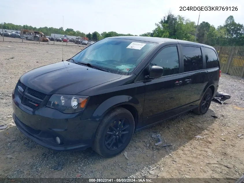 2C4RDGEG3KR769126 2019 Dodge Grand Caravan Gt