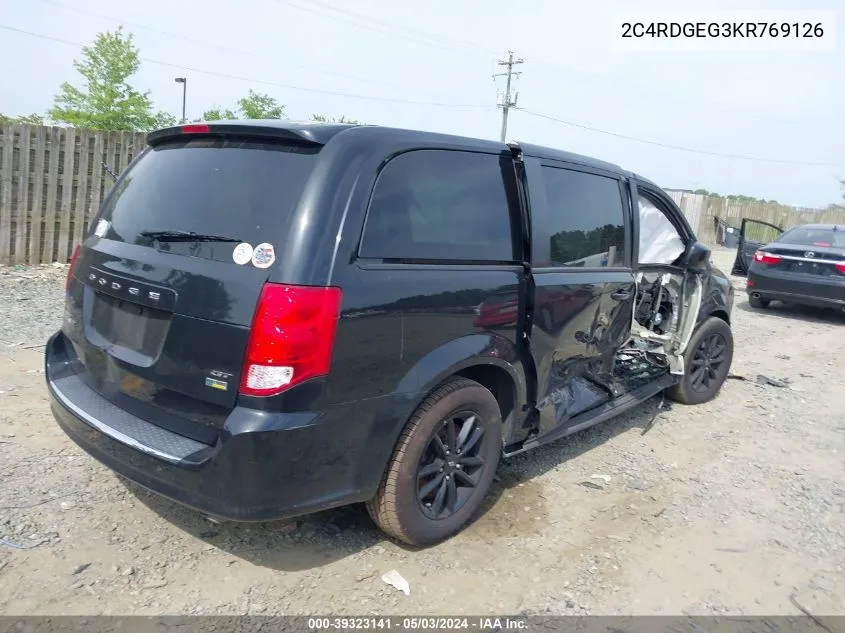 2C4RDGEG3KR769126 2019 Dodge Grand Caravan Gt