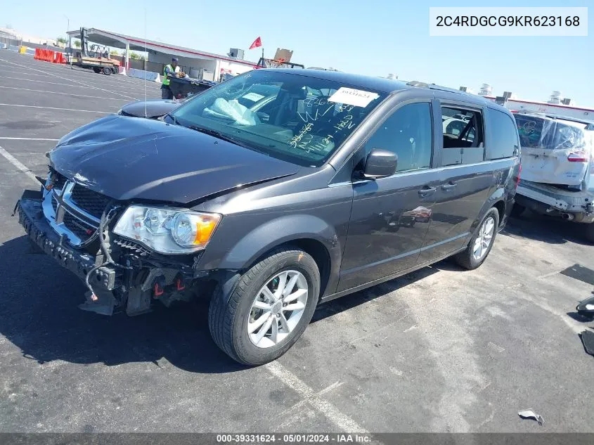 2019 Dodge Grand Caravan Sxt VIN: 2C4RDGCG9KR623168 Lot: 39331624