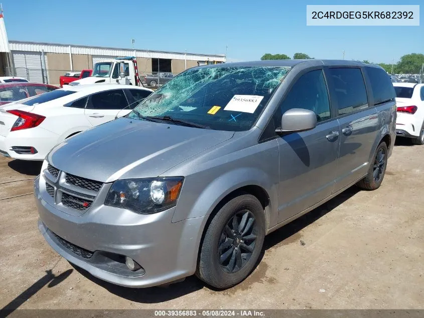 2019 Dodge Grand Caravan Gt VIN: 2C4RDGEG5KR682392 Lot: 39356883