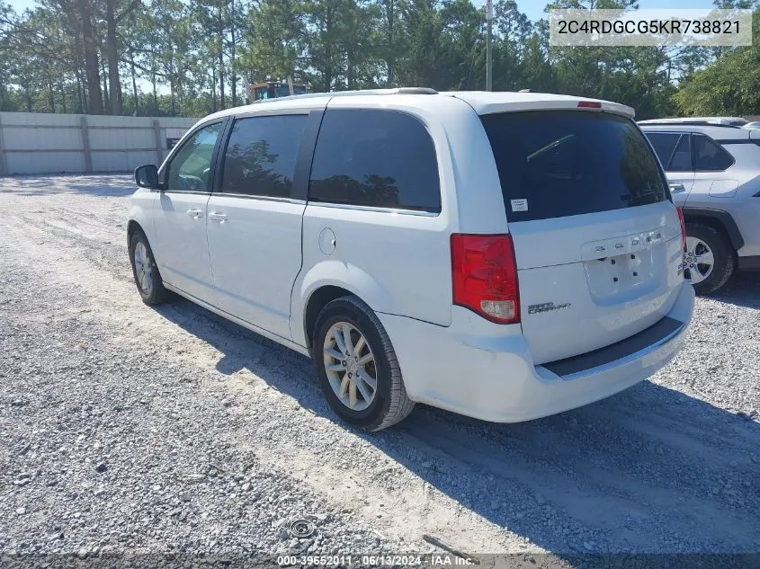 2C4RDGCG5KR738821 2019 Dodge Grand Caravan Sxt