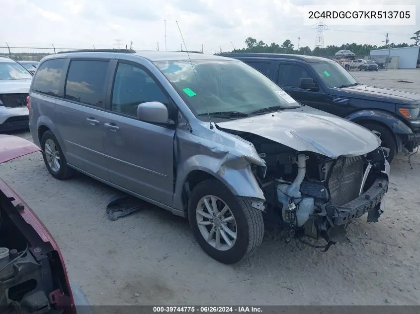 2C4RDGCG7KR513705 2019 Dodge Grand Caravan Sxt