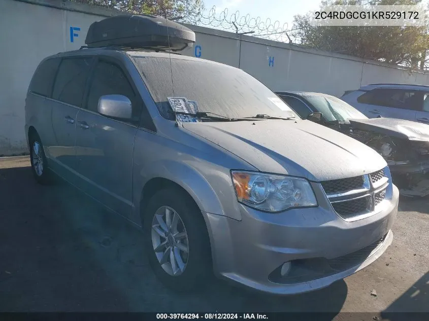 2019 Dodge Grand Caravan Sxt VIN: 2C4RDGCG1KR529172 Lot: 39764294