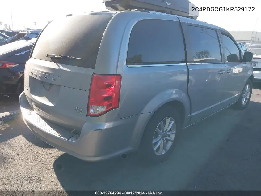 2019 Dodge Grand Caravan Sxt VIN: 2C4RDGCG1KR529172 Lot: 39764294