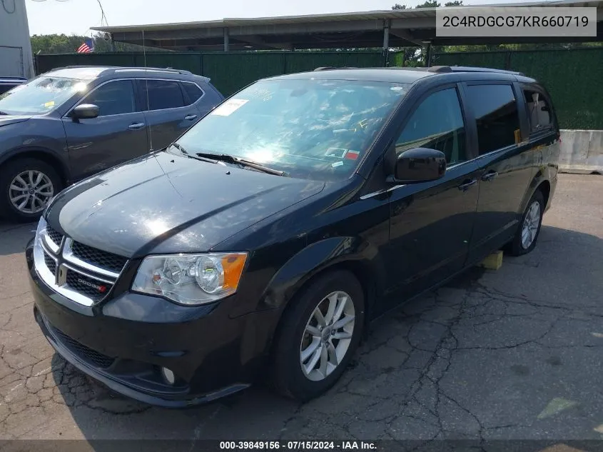 2019 Dodge Grand Caravan Sxt VIN: 2C4RDGCG7KR660719 Lot: 39849156