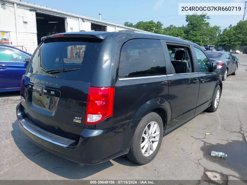 2019 Dodge Grand Caravan Sxt VIN: 2C4RDGCG7KR660719 Lot: 39849156