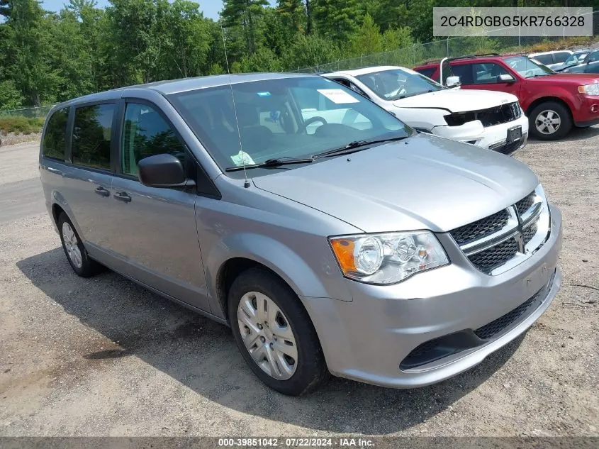 2019 Dodge Grand Caravan Se VIN: 2C4RDGBG5KR766328 Lot: 39851042