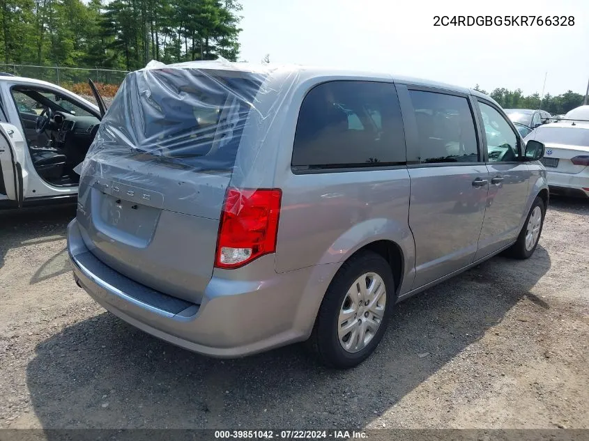 2C4RDGBG5KR766328 2019 Dodge Grand Caravan Se