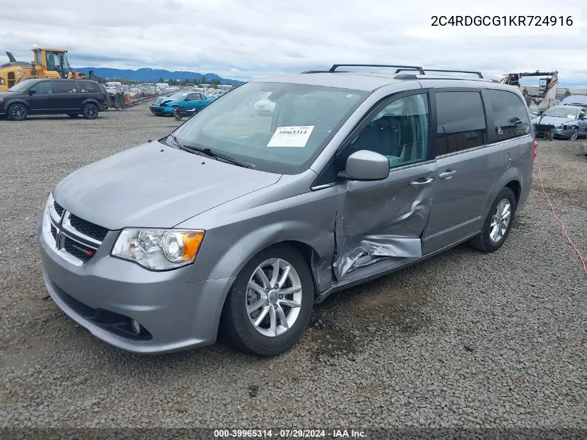 2C4RDGCG1KR724916 2019 Dodge Grand Caravan Sxt