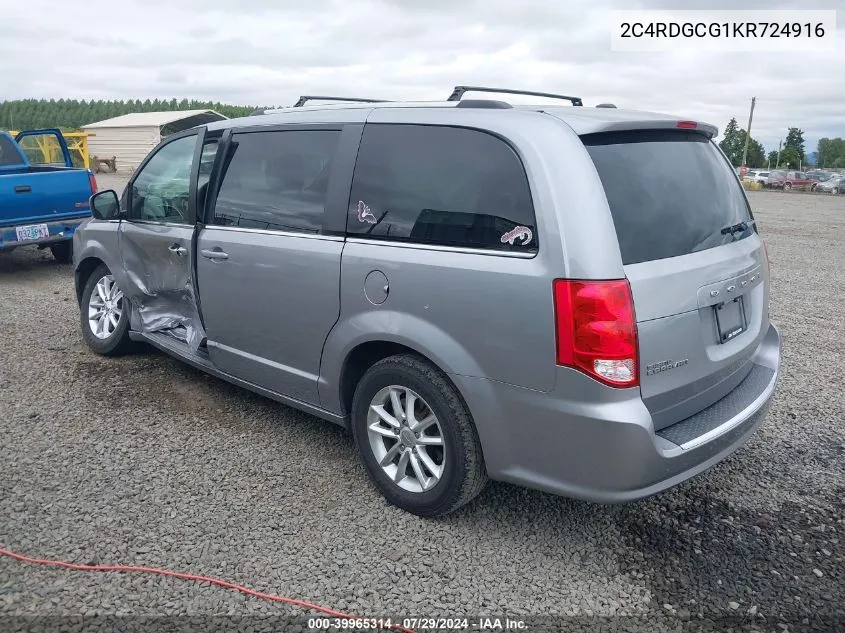 2C4RDGCG1KR724916 2019 Dodge Grand Caravan Sxt