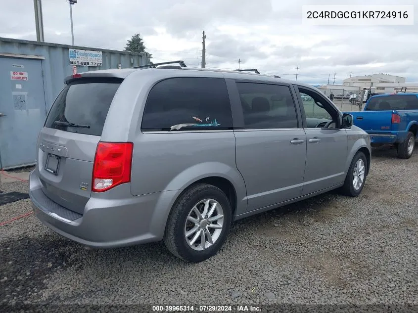 2C4RDGCG1KR724916 2019 Dodge Grand Caravan Sxt