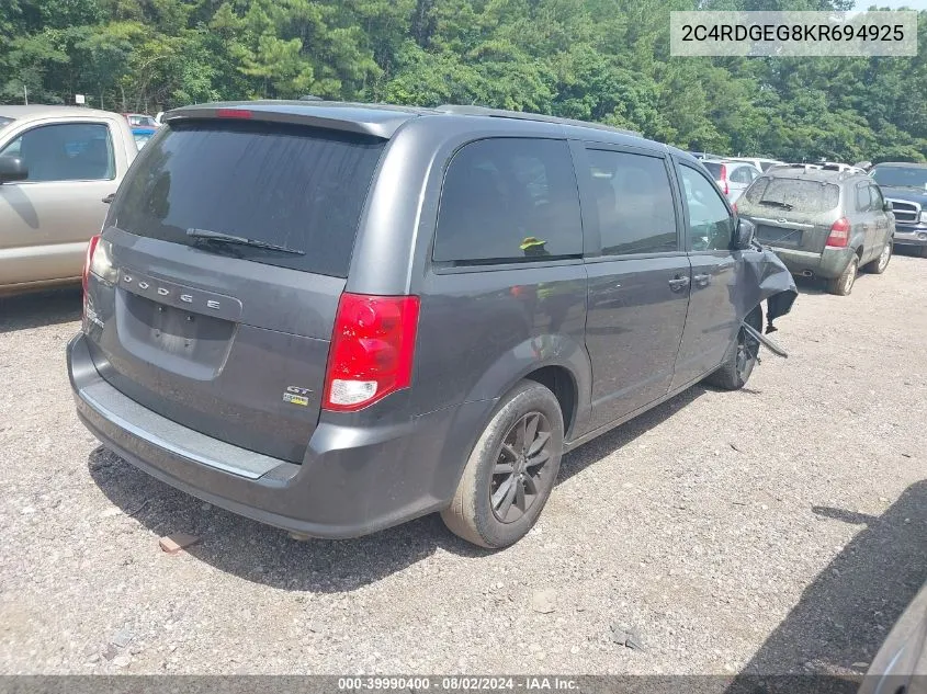 2C4RDGEG8KR694925 2019 Dodge Grand Caravan Gt