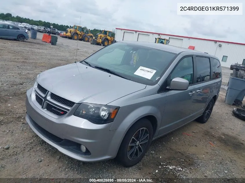 2C4RDGEG1KR571399 2019 Dodge Grand Caravan Gt