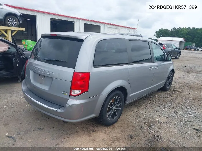 2019 Dodge Grand Caravan Gt VIN: 2C4RDGEG1KR571399 Lot: 40025895