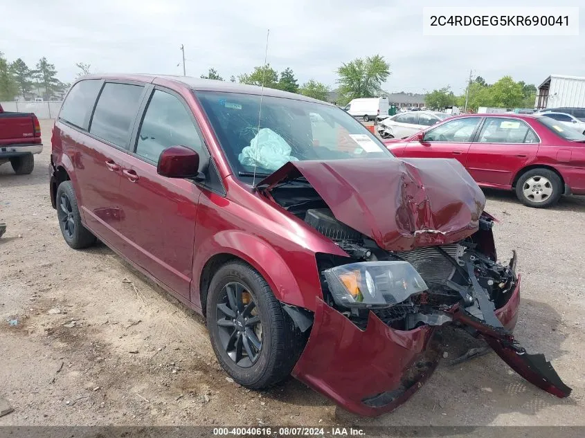 2C4RDGEG5KR690041 2019 Dodge Grand Caravan Gt