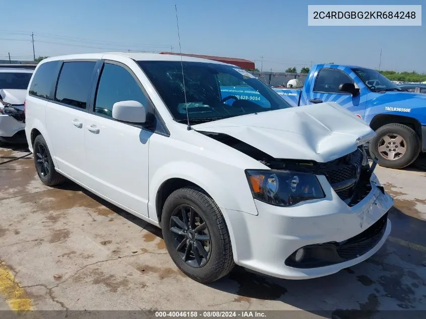 2019 Dodge Grand Caravan Se Plus VIN: 2C4RDGBG2KR684248 Lot: 40046158