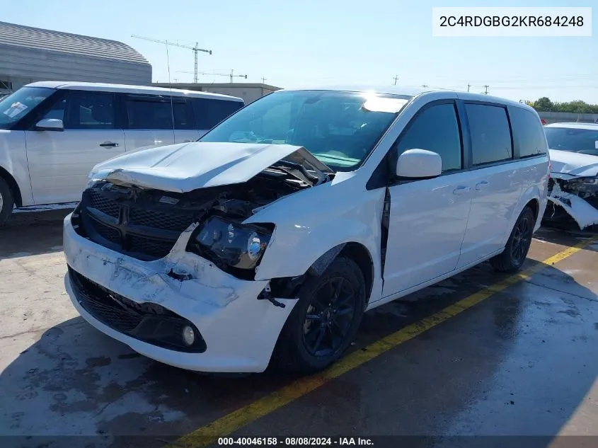 2019 Dodge Grand Caravan Se Plus VIN: 2C4RDGBG2KR684248 Lot: 40046158