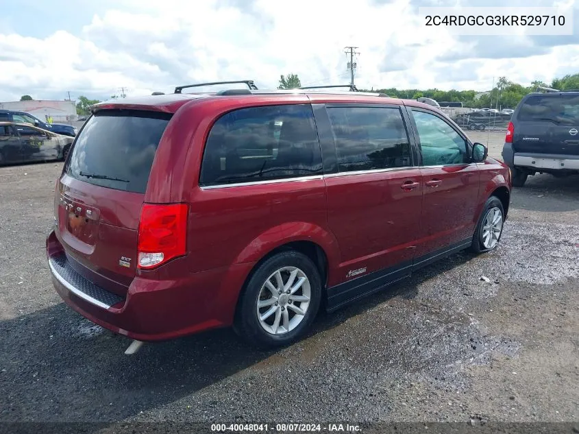 2019 Dodge Grand Caravan Sxt VIN: 2C4RDGCG3KR529710 Lot: 40048041