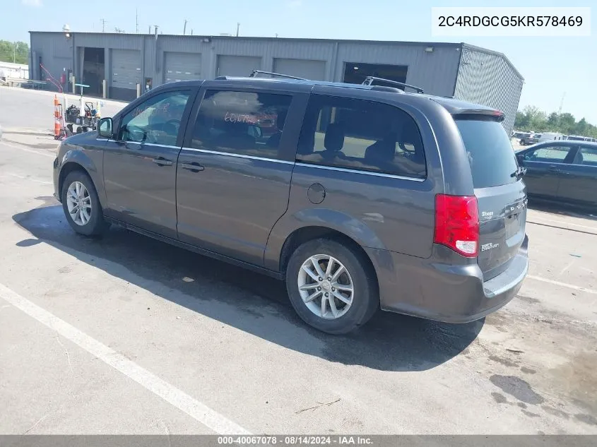 2C4RDGCG5KR578469 2019 Dodge Grand Caravan Sxt