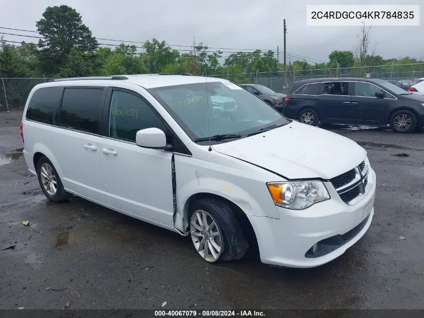 2C4RDGCG4KR784835 2019 Dodge Grand Caravan Sxt