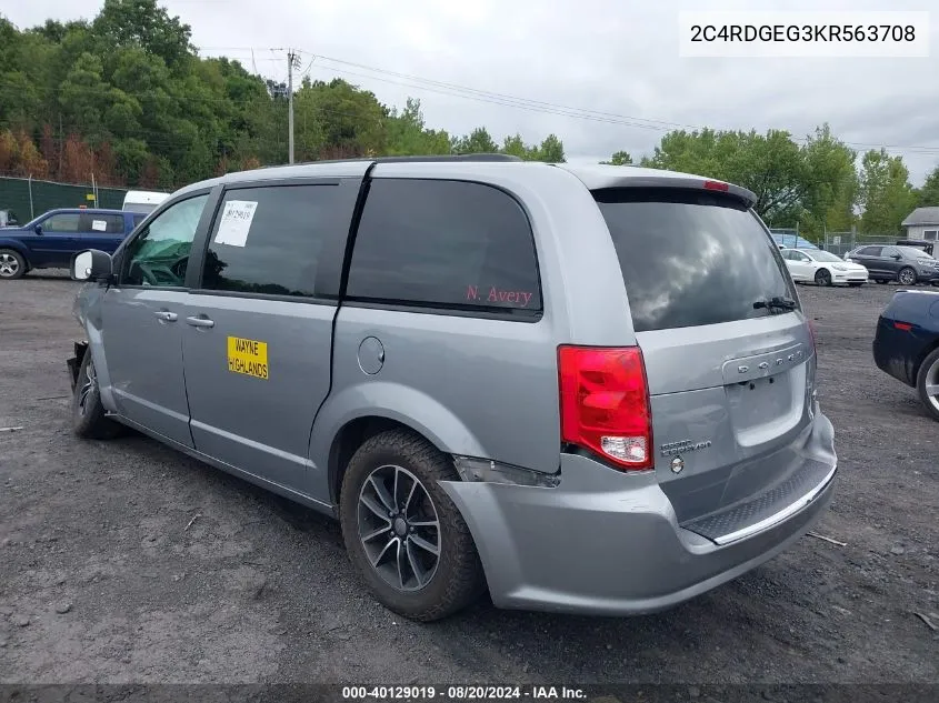 2C4RDGEG3KR563708 2019 Dodge Grand Caravan Gt