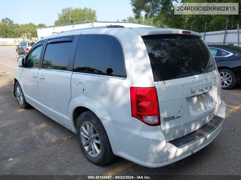 2C4RDGCG2KR802815 2019 Dodge Grand Caravan Sxt 35Th Anniversary Edition