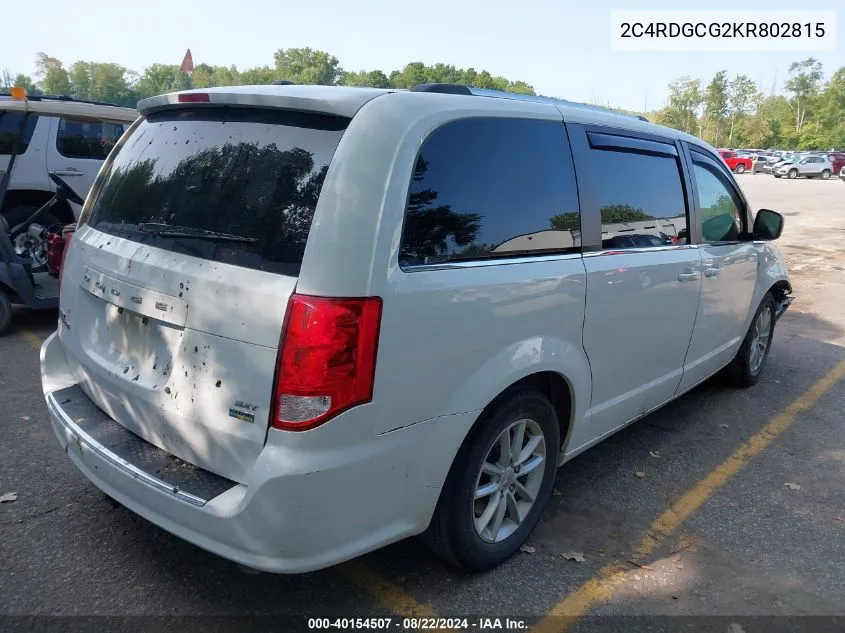 2C4RDGCG2KR802815 2019 Dodge Grand Caravan Sxt 35Th Anniversary Edition