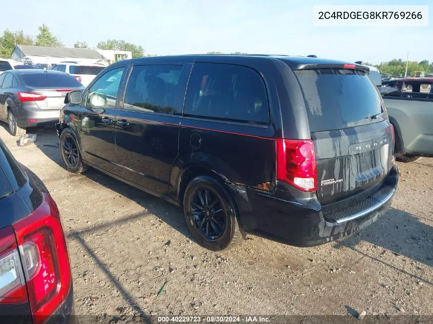 2C4RDGEG8KR769266 2019 Dodge Grand Caravan Gt