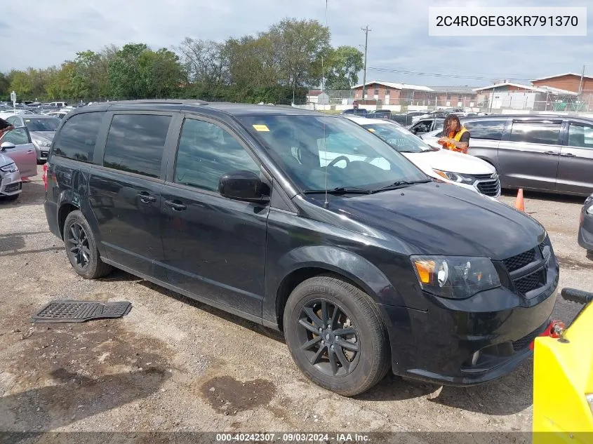 2C4RDGEG3KR791370 2019 Dodge Grand Caravan Gt