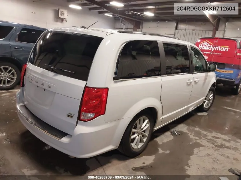 2019 Dodge Grand Caravan Sxt VIN: 2C4RDGCGXKR712604 Lot: 40263709