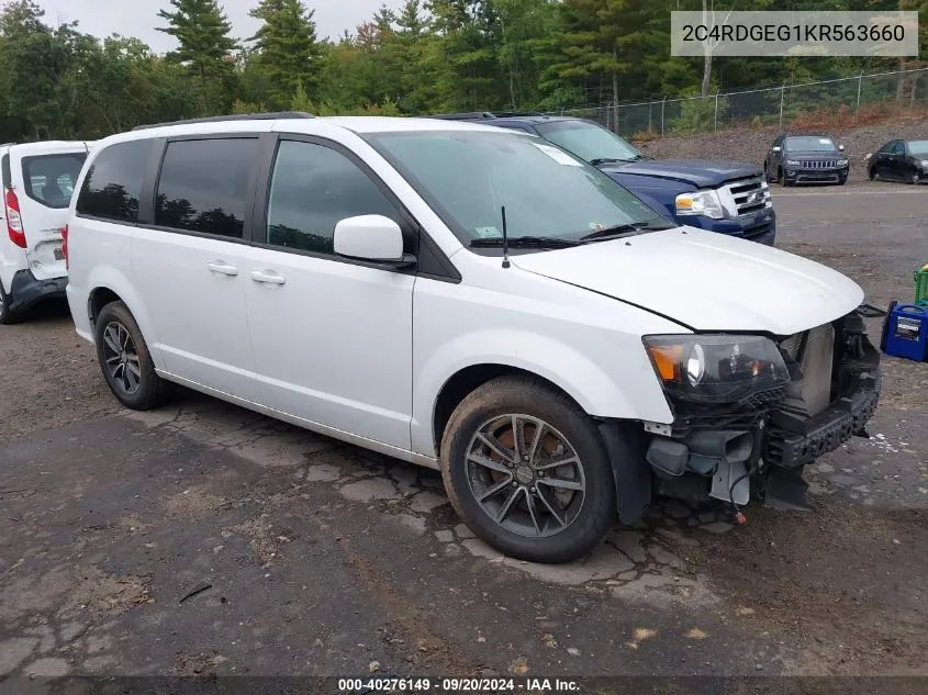 2019 Dodge Grand Caravan Gt VIN: 2C4RDGEG1KR563660 Lot: 40276149