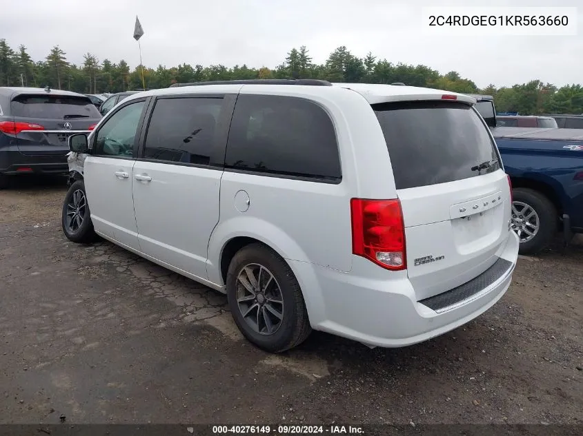 2019 Dodge Grand Caravan Gt VIN: 2C4RDGEG1KR563660 Lot: 40276149