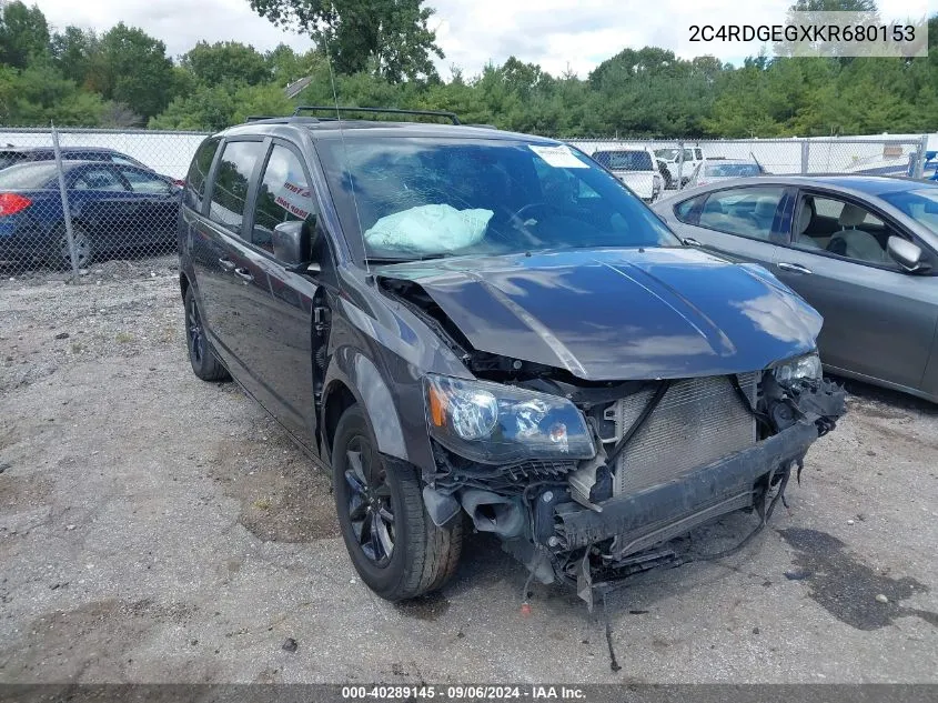 2C4RDGEGXKR680153 2019 Dodge Grand Caravan Gt