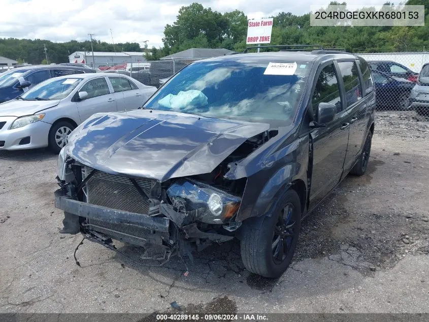 2C4RDGEGXKR680153 2019 Dodge Grand Caravan Gt