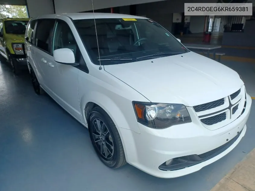 2019 Dodge Grand Caravan Gt VIN: 2C4RDGEG6KR659381 Lot: 40295037