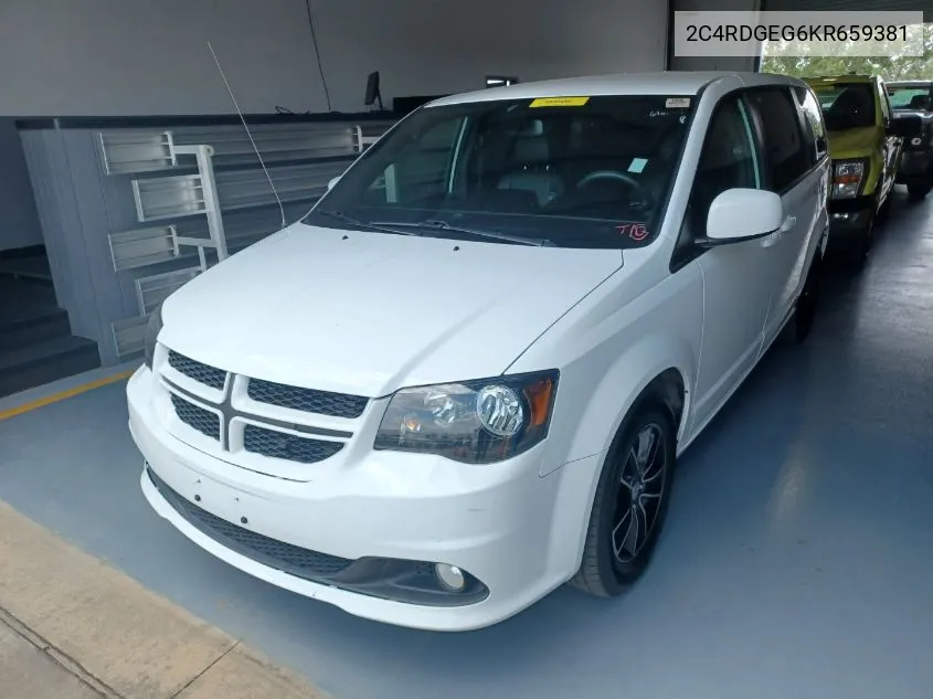 2019 Dodge Grand Caravan Gt VIN: 2C4RDGEG6KR659381 Lot: 40295037