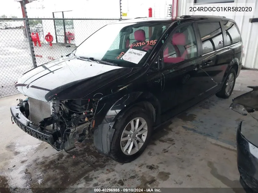 2019 Dodge Grand Caravan Sxt VIN: 2C4RDGCG1KR582020 Lot: 40296985