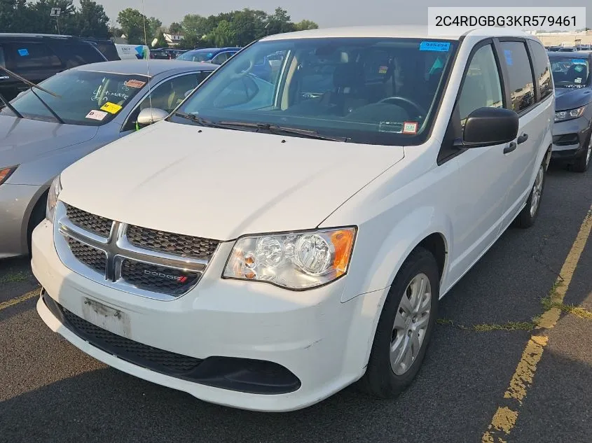 2C4RDGBG3KR579461 2019 Dodge Grand Caravan Se