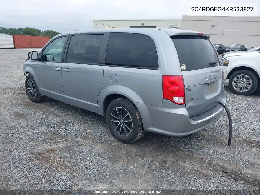 2C4RDGEG4KR533827 2019 Dodge Grand Caravan Gt