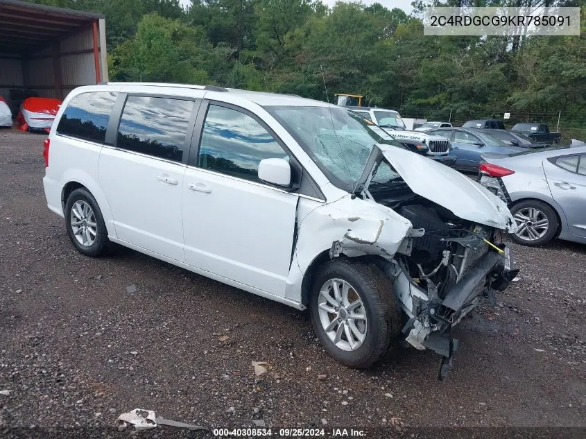 2019 Dodge Grand Caravan Sxt VIN: 2C4RDGCG9KR785091 Lot: 40308534