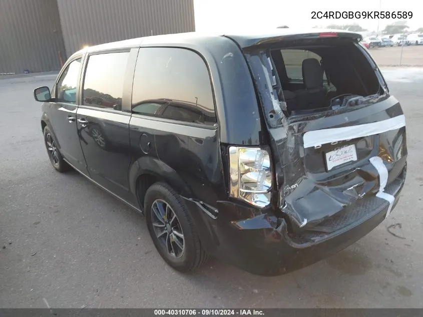 2C4RDGBG9KR586589 2019 Dodge Grand Caravan Se