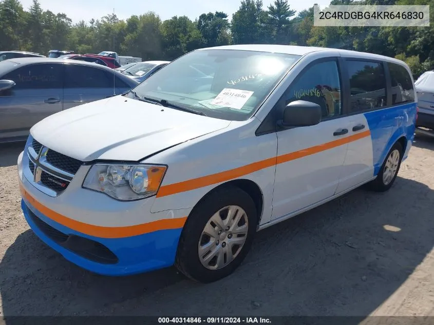 2C4RDGBG4KR646830 2019 Dodge Grand Caravan Se