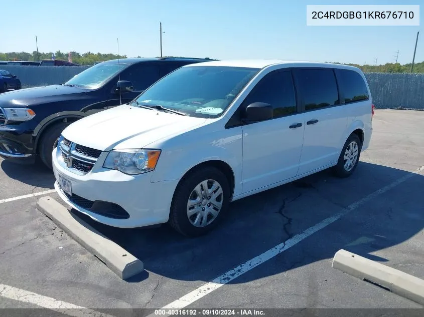 2C4RDGBG1KR676710 2019 Dodge Grand Caravan Se