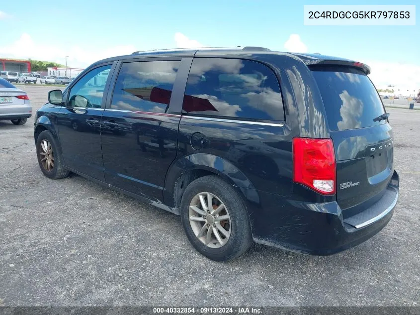 2C4RDGCG5KR797853 2019 Dodge Grand Caravan Sxt