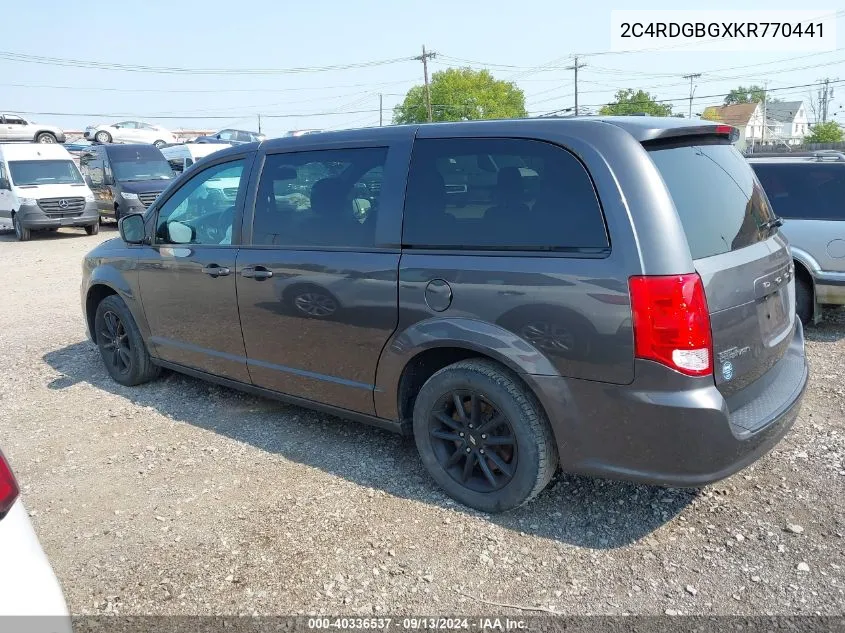 2C4RDGBGXKR770441 2019 Dodge Grand Caravan Se Plus