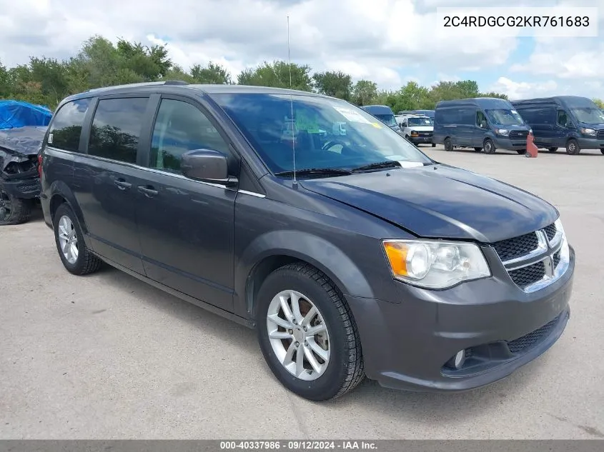 2C4RDGCG2KR761683 2019 Dodge Grand Caravan Sxt