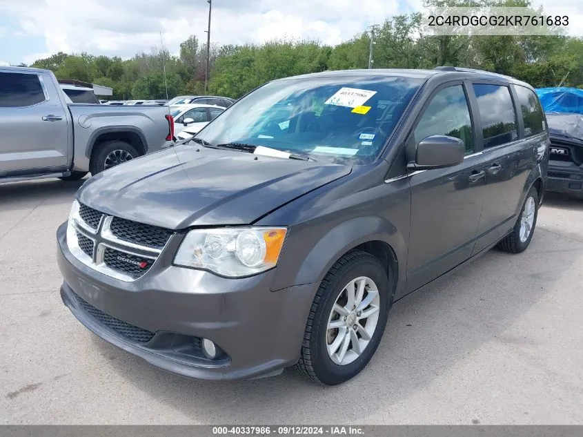 2019 Dodge Grand Caravan Sxt VIN: 2C4RDGCG2KR761683 Lot: 40337986