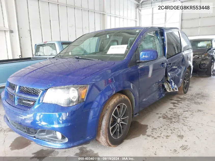 2C4RDGEG8KR553448 2019 Dodge Grand Caravan Gt