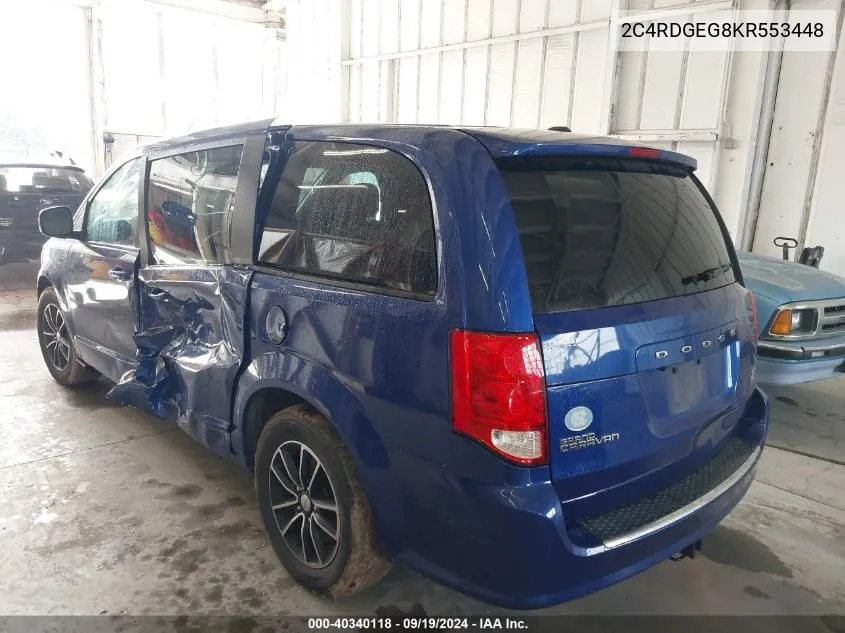 2C4RDGEG8KR553448 2019 Dodge Grand Caravan Gt