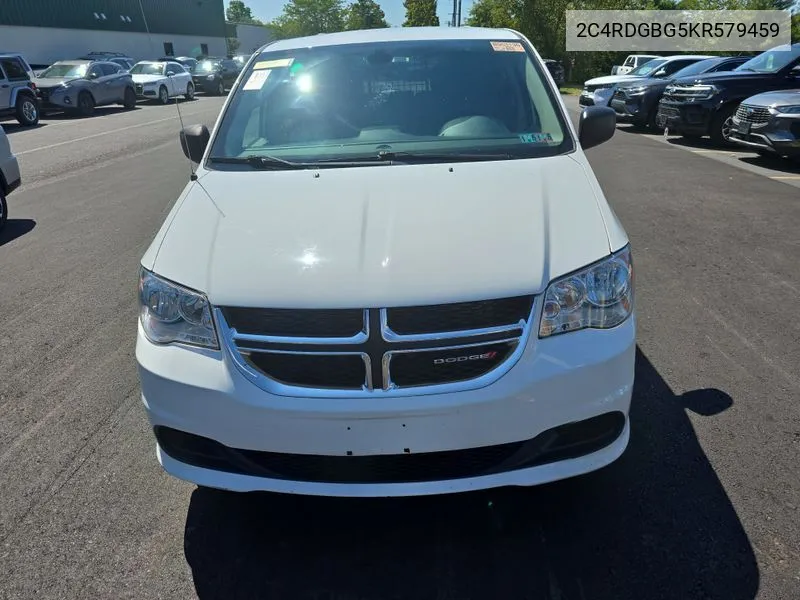 2C4RDGBG5KR579459 2019 Dodge Grand Caravan Se